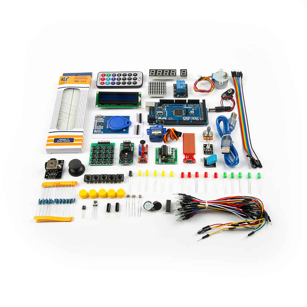Набор Arduino Mega 2560 с логотипом в пластиковой коробке
